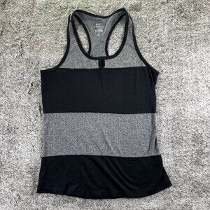 Nike Dri-Fit Tank Womens Sz S Black/Gray